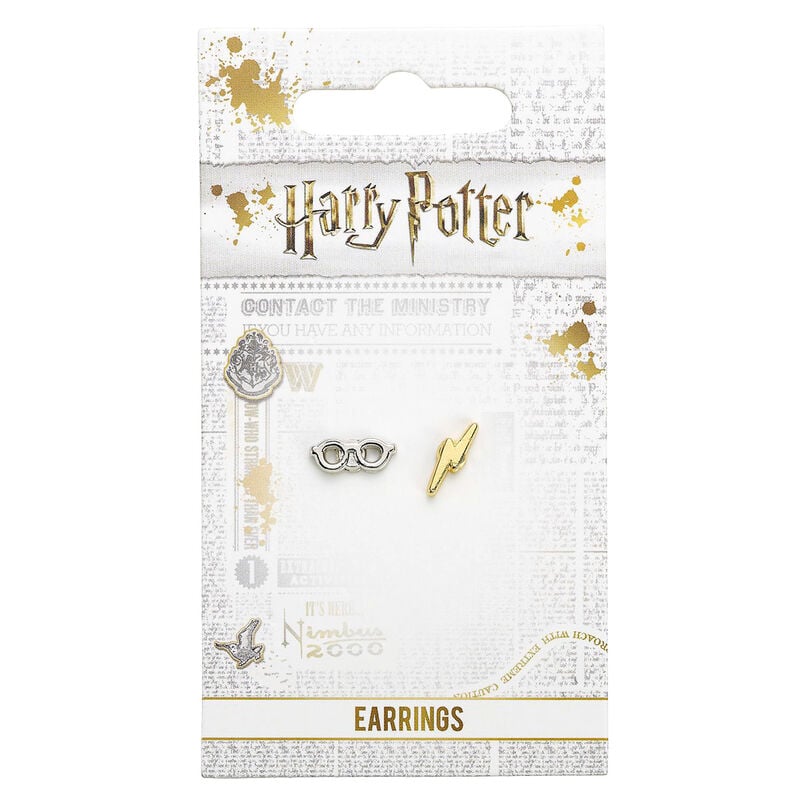 Pendientes Lightening Bolt and Glasses Harry Potter