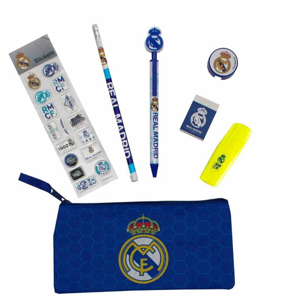 Set papeleria Real Madrid 7pzs
