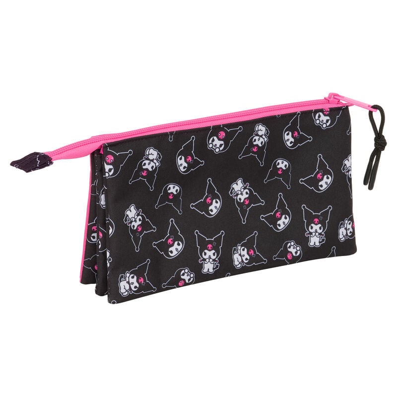 Portatodo Kuromi Hello Kitty triple