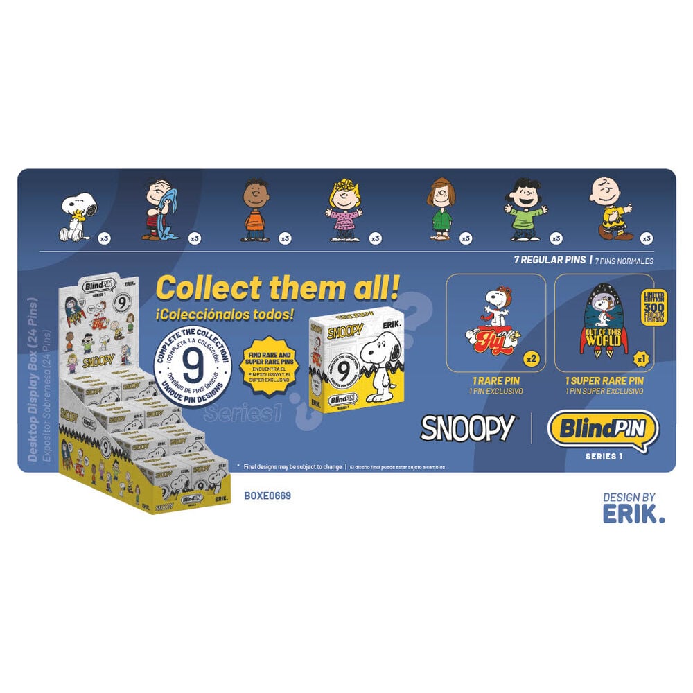 Pin misterioso coleccionable Snoopy BlindPIN