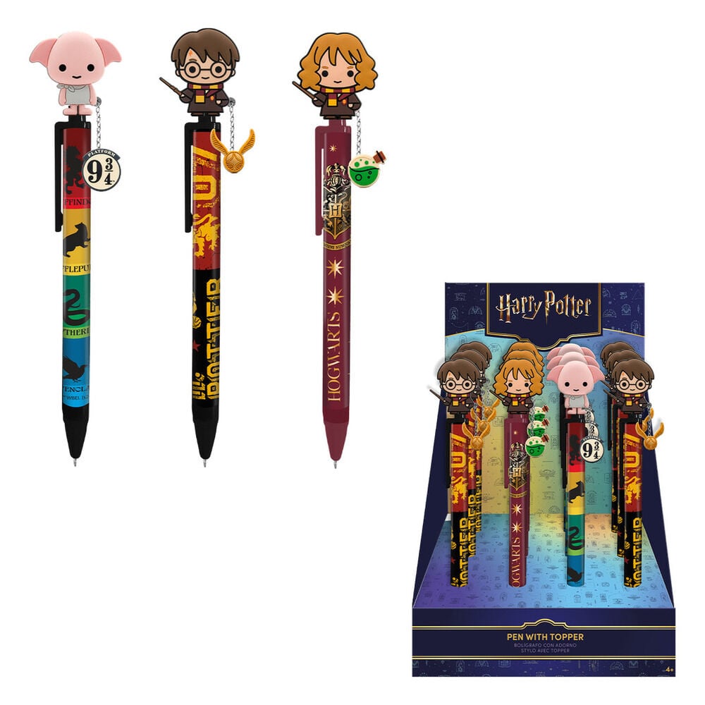 Boligrafo topper + charm Harry Potter surtido
