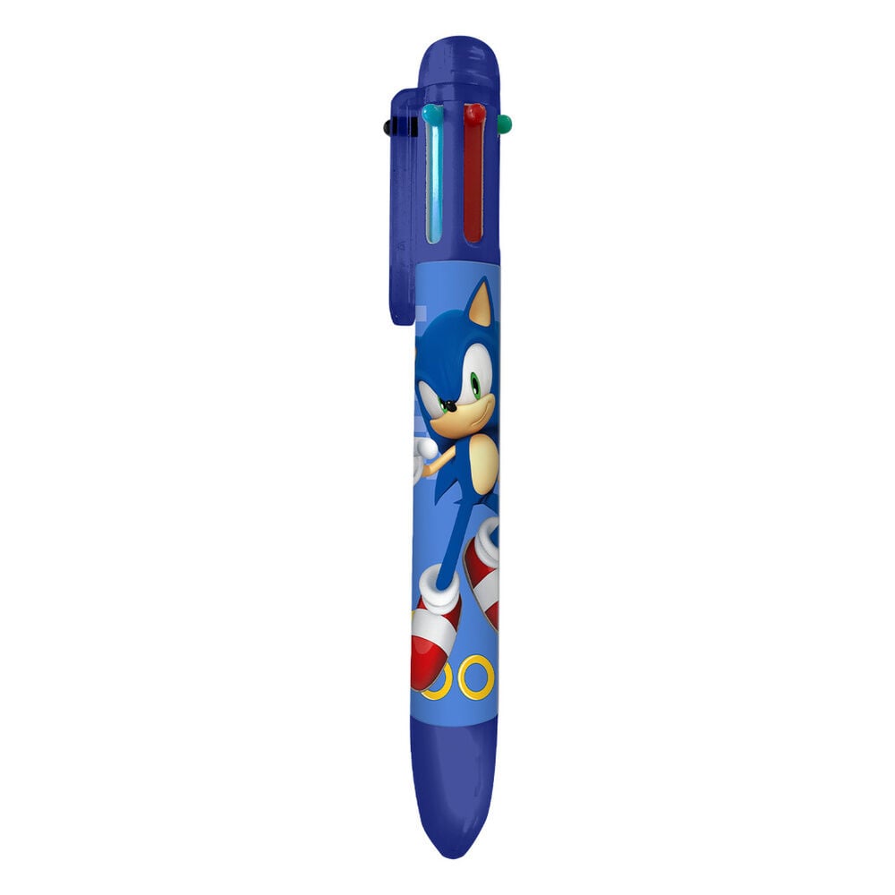 Boligrafo 6 colores Sonic the Hedgehog