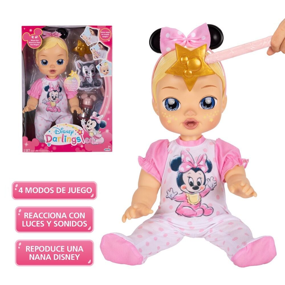 Muñeca interactiva Minnie Disney Darlings 30cm
